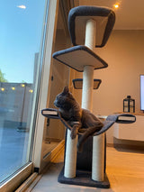 Katten krabpaal Candy - klimboom - krabmeubel - grijs SpirePets